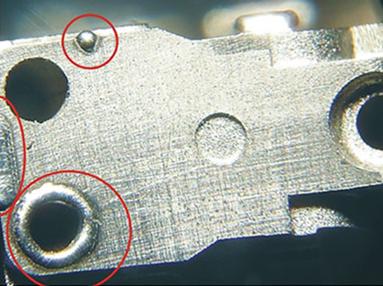 <a href='http://www.phrisa.com/product/3.htm' class='text_a'>模具激光焊機(jī)</a>修復(fù)模具效果